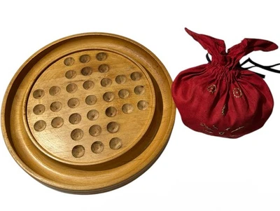 Vintage Marble Solitaire Board Game The Wood Craft Shop – Seattle, Washington - Image 1 of 4