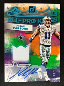 Micah Parsons 2022 Donruss All-Pro Kings Patch Auto 01/10 SSP *READ DESC-CORNER* - Picture 1 of 3