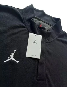 ⭐️NWT Jordan Dri-Fit Men’s Team Half Zip Top Color Black 3XL DQ7913-010⭐️ - Picture 1 of 6