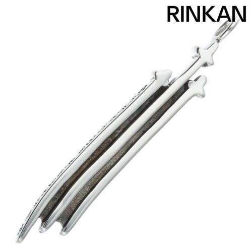 CHROME HEARTS Collana Top Uomo Cromo Cuori RS3 CROCE Charm Argento Usato9d47d184de4342