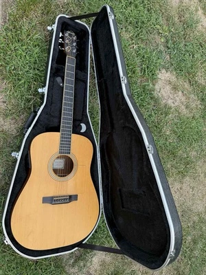 Guitarra eléctrica acústica Jean Larrivee D-02 con estuche rígido Zager 2000 Foto 1 de 4