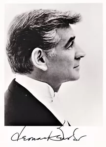 LEONARD BERNSTEIN Conductor, Composer, Pianist Authentic Autographed Photograph - Picture 1 of 1