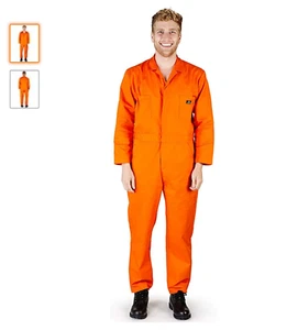 NATURAL WORKWEAR, Mens Long Sleeve Basic Blended Work Coverall (M & L available) - Picture 1 of 7