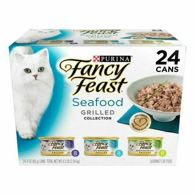 Putina Fancy Feast Seafood Grilled Collection Wet Cat Food - Pack of 24