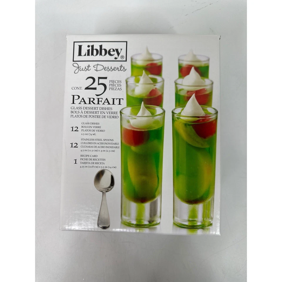 Libbey Just Desserts Parfait Glass Containers Set Of 24 Pieces - Image 1 of 4