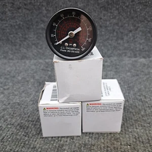 CL Thompson CLT994-31-1/2" Air Pressure Gauge 0-160 PSI 1/4" NPT (3) - Picture 1 of 4