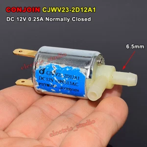 DC12V Micro Mini Electric Solenoid Valve Normally Closed Water Air & Steam Valve - Picture 1 of 9