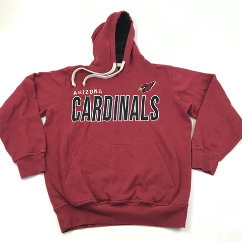 VINTAGE Arizona Cardinals Sweater Size Medium Red Pullover Sewn On NFL Football Cover