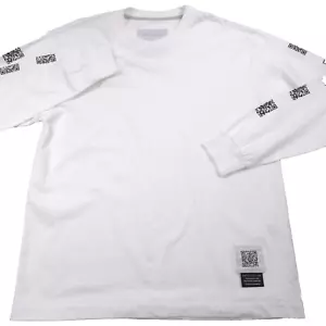 $310 Fumito Ganryu White Long Sleeve Tee T-Shirt Made in Japan Mens Size 1 - Picture 1 of 11
