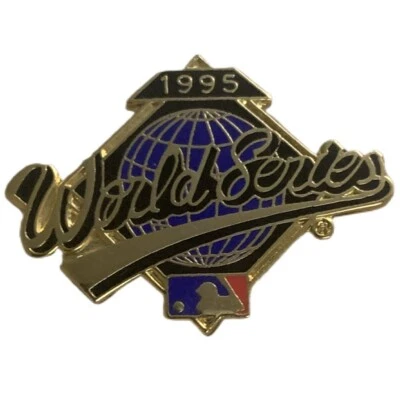 1995 MLB World Series Logo Souvenir Pin - Image 1 of 2