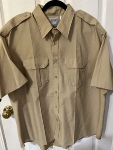 Vintage Red Kap Work Shirt Image Plus Mens XXL Tan/Khaki - Picture 1 of 9