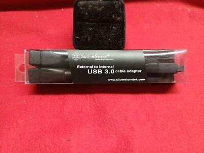 Silverstone SST-CP09 Black External to Internal 20 pin USB 3.0 Adapter Cable - Image 1 of 4