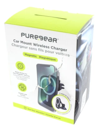 Cargador Inalámbrico Montaje Coche Puregear 15W Magsafe Magnético Foto 1 de 4