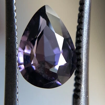 1.15 CT Natural Purple Spinel Gemstone Pear Cut Unheated Ceylon VS1 - Image 1 of 4