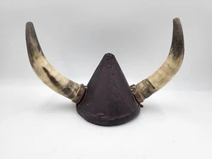Viking Warrior Metal Helmet Horns Handmade Cosplay Minnesota Vikings Football - Picture 1 of 12