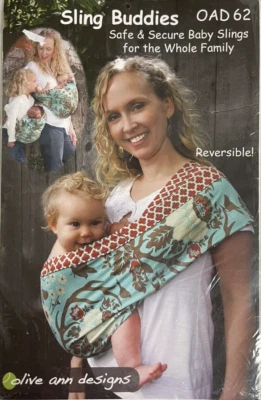 Eslinga reversible para bebé Olive Ann Designs patrón de costura amigos Foto 1 de 3