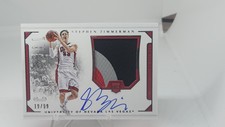 2016 Panini National treasures Collegiate Stephen Zimmerman colossal auto RC 19/