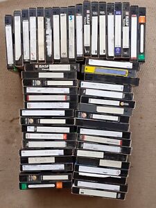3 job lots of 13 used vhs video tapes