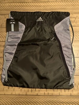 Bolsa de ginástica masculina Adidas pequena 15 1/2” X 18 3/4” nova com etiquetas - Imagem 1 de 2