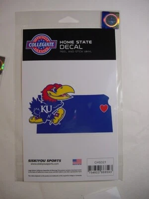NEW - SISKIYOU SPORT HOME STATE DECAL - KANSAS JAYHAWKS - Image 1 of 2