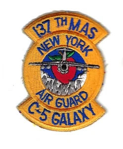PATCH USAF 137TH MILITARY AIRLIFT SQ MAS NEW YORK AIR NATIONAL GUARD AS3 - Bild 1 von 1
