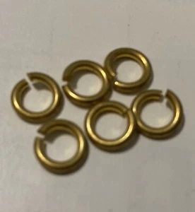 RED BRASS JUMP RING 16 GA WIRE 7 MM 8 Oz (SAW CUT)300+ - Picture 1 of 2
