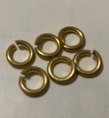 ANILLO DE SALTO DE LATÓN ROJO 16 GA ALAMBRE 7 MM 8 OZ (CORTE DE SIERRA) 300+ Foto 1 de 2