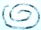 NECKLACE STAINLESS STEEL 316L GREEK STYLE LINK CHAIN  NECKLACE 02