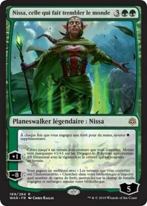 Magic The Gathering MTG NISSA, WHO SHAKES THE WORLD FRENCH War of the Spark NM - Bild 1 von 1