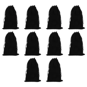 10 Pcs Hair Extension Storage Bags Pouches Drawstring Wig Pouches Wigs - Picture 1 of 12