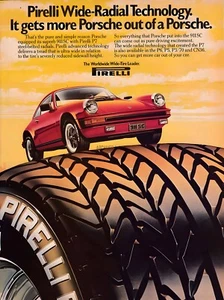 Porsche 911 SC Pirelli Tires 1980 Poster automobile print advertisement - Picture 1 of 1