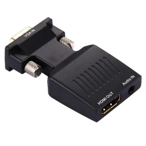 Adaptador convertidor de salida de audio y video HD 1080P VGA a HDMI - Imagen 1 de 6