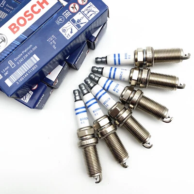 6Pcs Spark Plugs Platinum FR7NPP332 For BOSCH BMW X3 X5 E60 E83 E85 E90 N51 N52 - Image 1 of 4