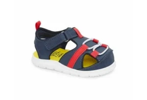 Carter's Just One You Baby Royal First Walker Sandals (Navy/Red) Size 4T - NEW!! - Picture 1 of 7