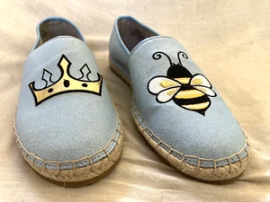 Sam Edelman Circus Women's Size 7.5M Blue, Queen Bee Espadrilles  Slip On, NWOB - Picture 1 of 10