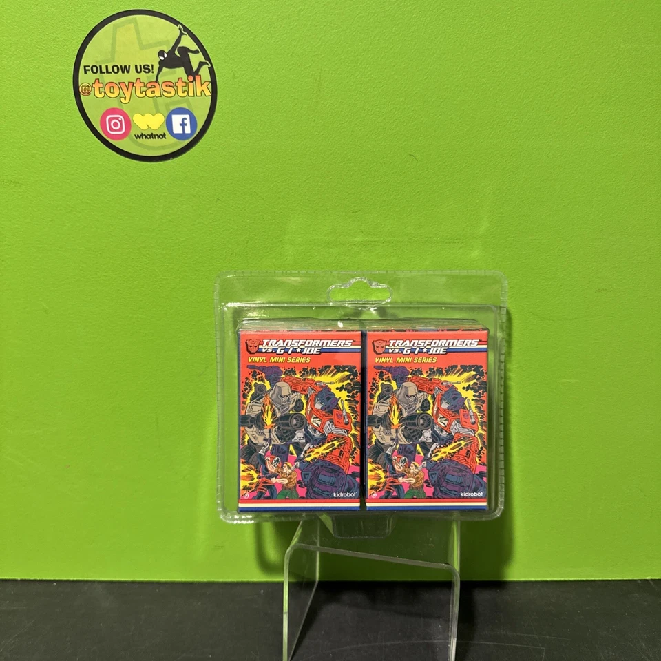 Kidrobot Hasbro 3" Vinyl Figure Transformers vs. G.I. Joe Vinyl Mini Series Set - Image 1 of 4