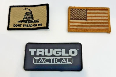 3''X 2'' Hook & Loop Military Tactical Patriotic For Hat Bag Vest (Lot of 3) - Image 1 of 3