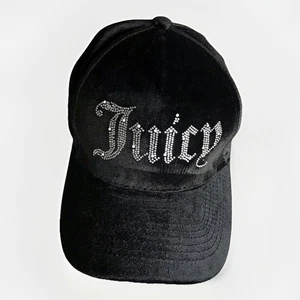 Juicy Couture Black/Rhinestones Cap Hat- One Size - Picture 1 of 7