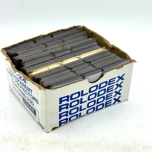 Protectores de Tarjeta Transparentes Rolodex TP-24 Vintage Caja Abierta Original de 250 Mixtos - Imagen 1 de 5