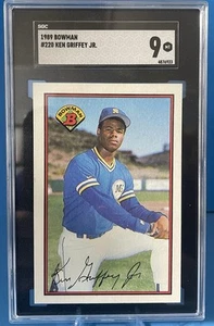 1989 Bowman #220 Ken Griffey Jr RC SGC 9 - Picture 1 of 2