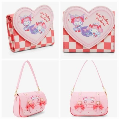 Conjunto Bandolera y Cartera Sanrio My Melody & Kuromi Diner Bow - Nuevo con Etiquetas Foto 1 de 4