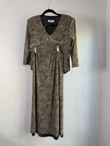 Nina Piccalino Long Skirt and Top Animal Print Vintage 90s Size 10 - Picture 1 of 21