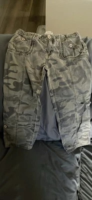 Camo Pants 7/8 Kids Boys Girls Cargo Pants Adjustable Waist - Image 1 of 2