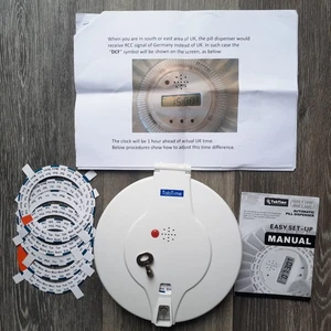 TabTime Automatischer Pillenspender, 6 Tagesalarme mit abschließbarem Deckel und Schlüssel. - Bild 1 von 12