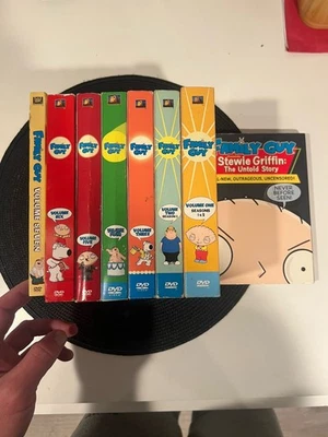 Family Guy DVD LOT VOLUMES 1‐7 & Stewie Griffin Untold Story Seasons 1-7 - Image 1 of 4