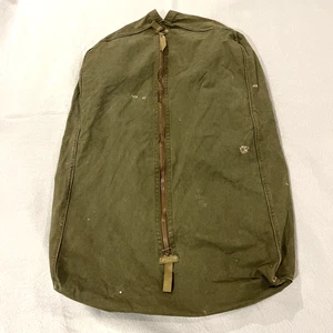 Vintage Militärstil schwerer Canvas Kleidersack Talon Reißverschluss (LESEN) - Bild 1 von 8