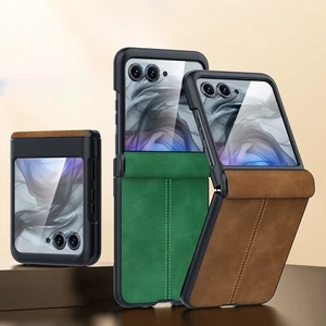 Für Motorola Razr 50 Ultra Handyhülle mit Displayschutzfolie stoßfeste Hülle - Bild 1 von 12