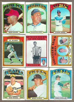 1972 Topps #240 Allen Lopez Jones Moose Stanley Cuéllar 9 tarjetas envío gratuito Foto 1 de 2
