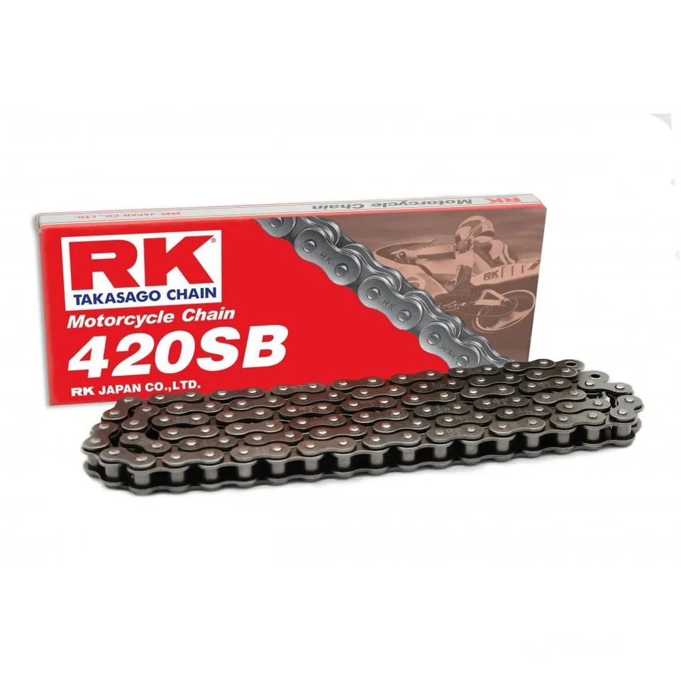 RK Kette 420SB/120 Antriebskette offen mit Clipschloss für MZ/MUZ TS 150 - Bild 1 von 1