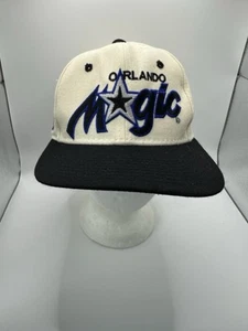 VINTAGE Orlando Magic Sports Specialties Wool Script Fitted Hat NBA Size 7 1/8 - Picture 1 of 8